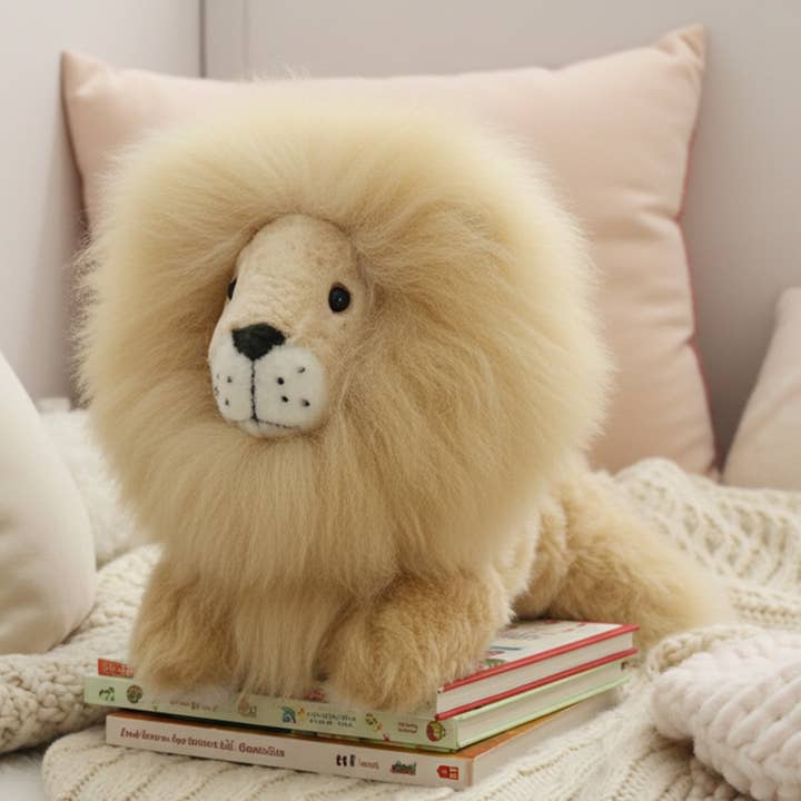 Alpaca Stuffed Animal - Small Lion 9" for wholesale by Shupaca Alpaca