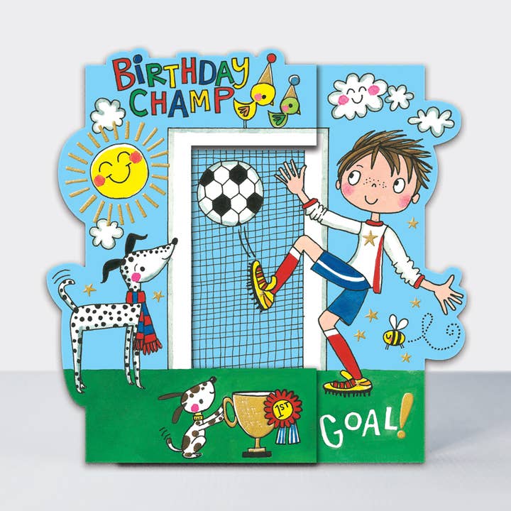 Hip Hop - Birthday Champ/Football Birthday Card for wholesale by Rachel Ellen Designs