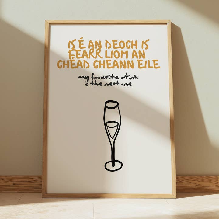 Ma boisson préférée est la suivante. pour la vente par As Gaeilge