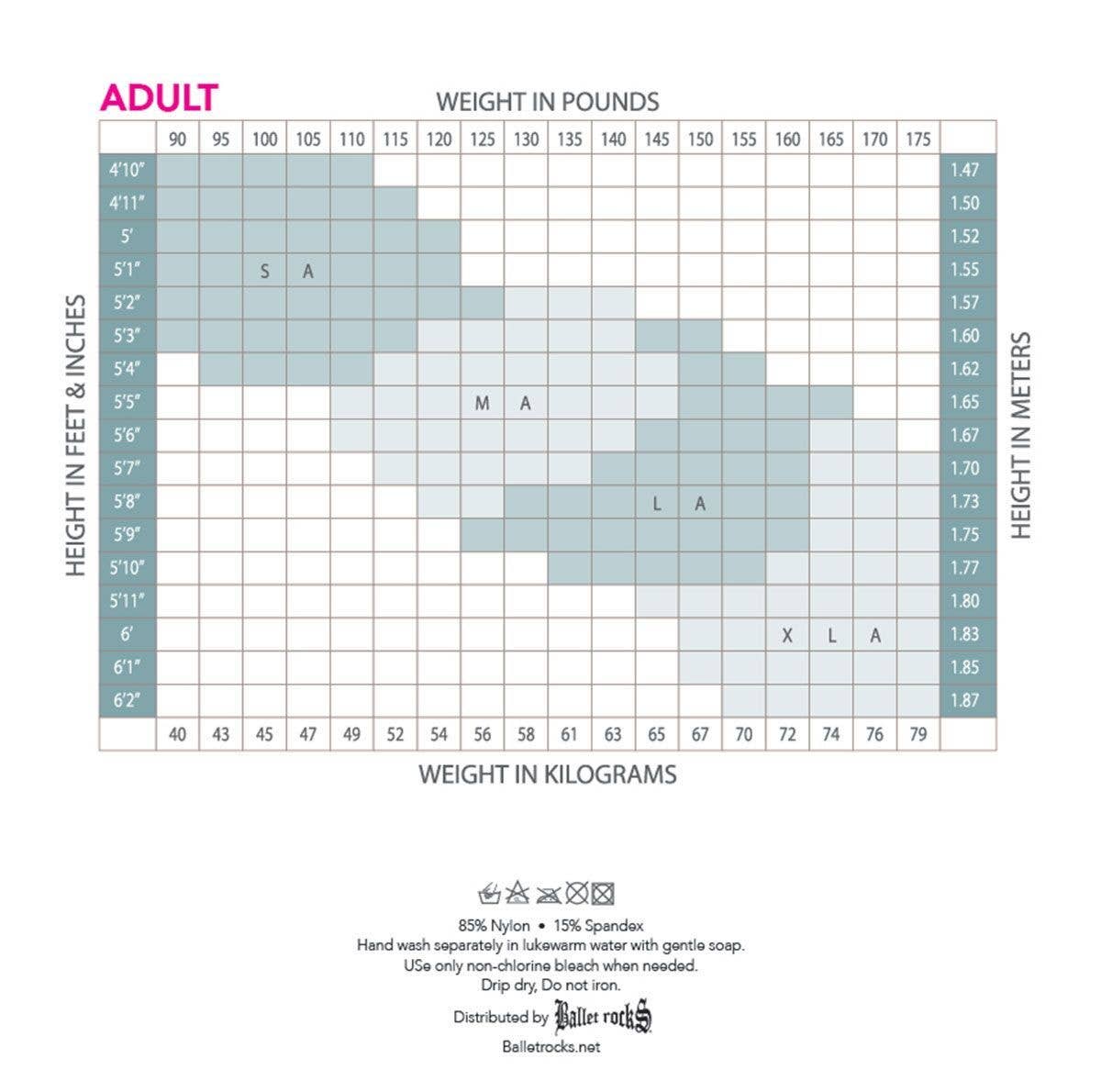 Rosa BALLET ROCKS® Vuxen Mesh sömmade rosa konvertibla tights fodral/3 enheter för wholesale på Faire2