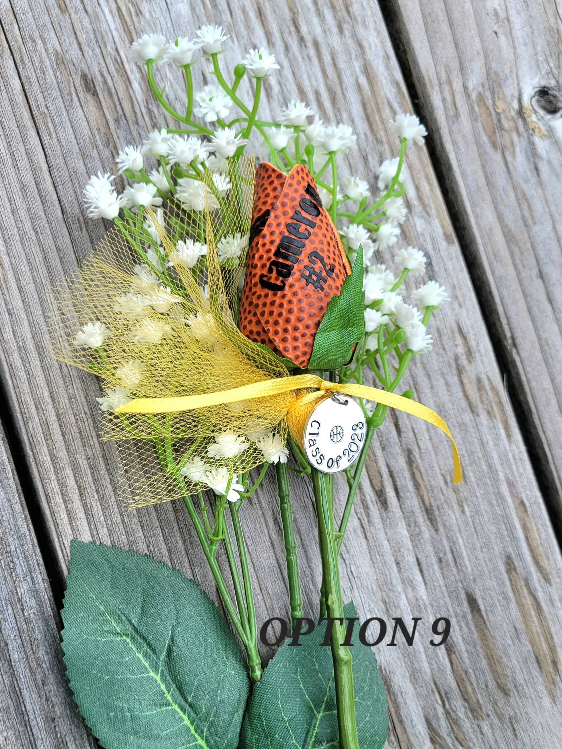 Home Run Accessories – Großhandel Künstliche Blumen – Basketball-Rose, Sportrose, Basketball-Blume1