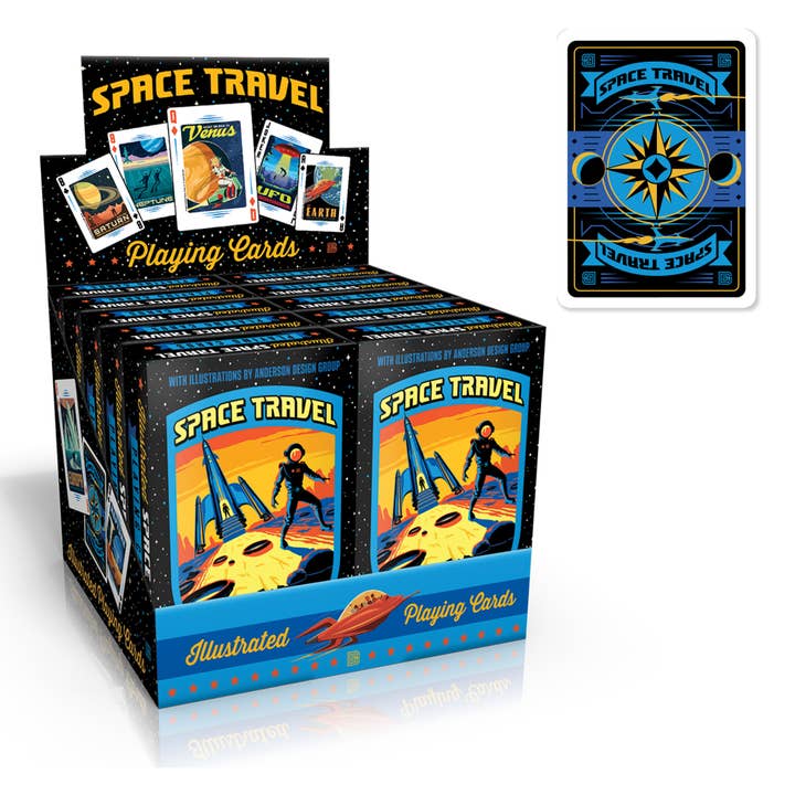 Space Travel Playing Card Deck for wholesale by Tourist Courts