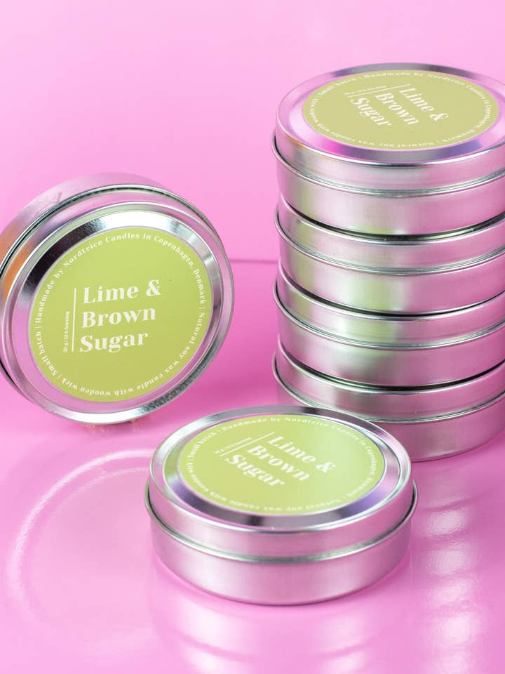 Scented soy candles, M- Lime & Brown Sugar for wholesale by Nordtrice