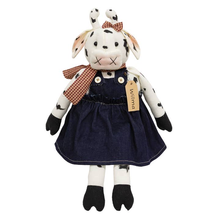 Wilma Cow Doll for wholesale by The Hearthside Collection