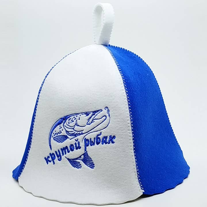 Bastu Bath Hat Cool fiskare konstgjord filt vit LT-038 för wholesale av SUNROZ