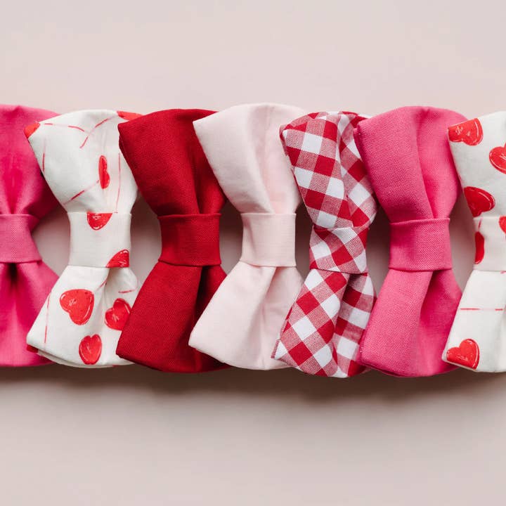 The Rover Boutique - Wholesale Pet Bow Tie - Dog - Red Gingham Bow Tie