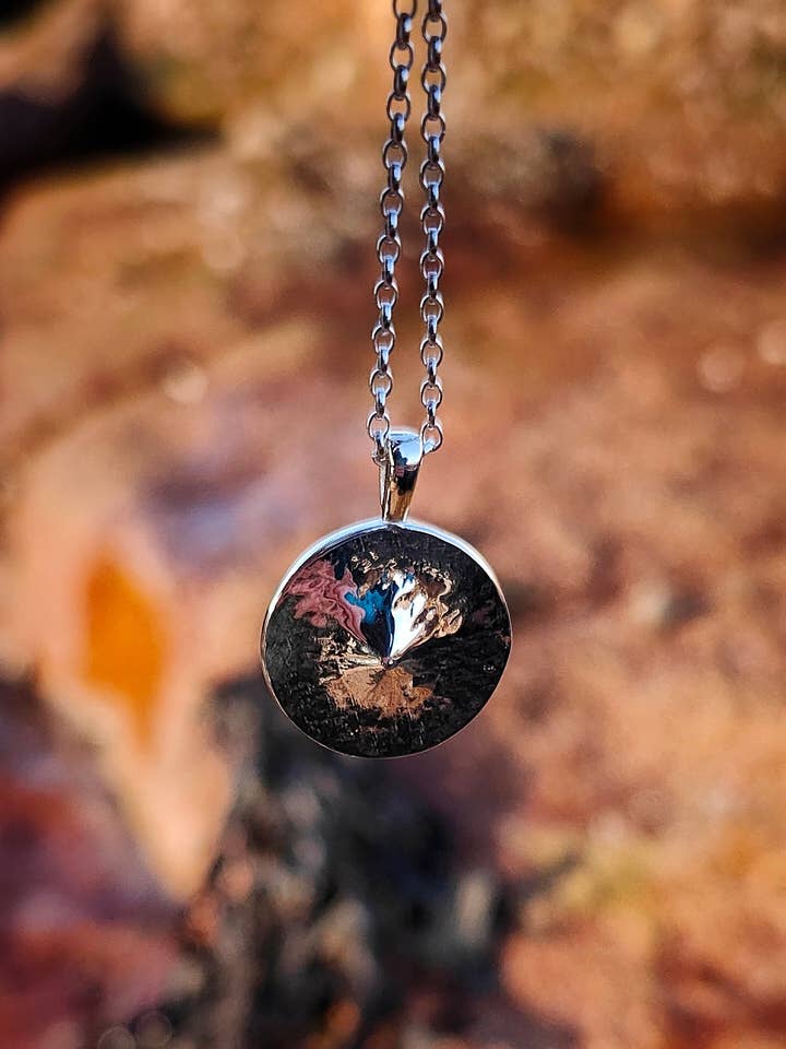 Mount Fuji - Iconic Summits 3D Pendant Necklace for wholesale by Jess MacDonald Brass