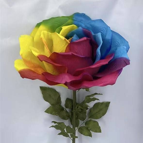 LA EVENT DECOR SUPPLY – wholesale Artificial flowers – Giant Rainbow Rose0