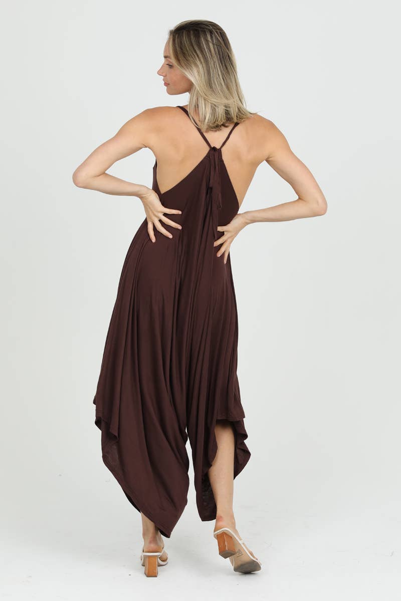 ANGIE – Macacão - Mulher por atacado – Macacão Harem de Tricô X5099-ASIS31