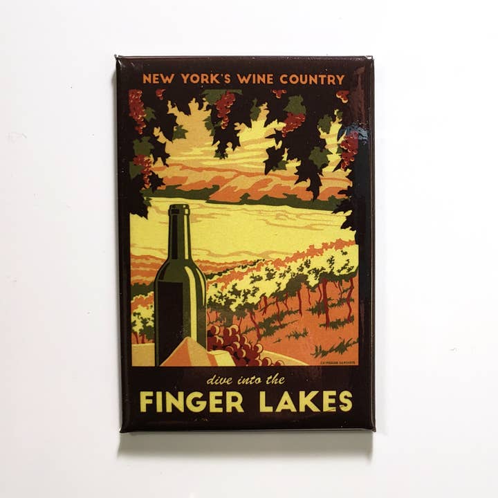 Dive Into the Finger Lakes Magnet for wholesale by Lionheart Graphics