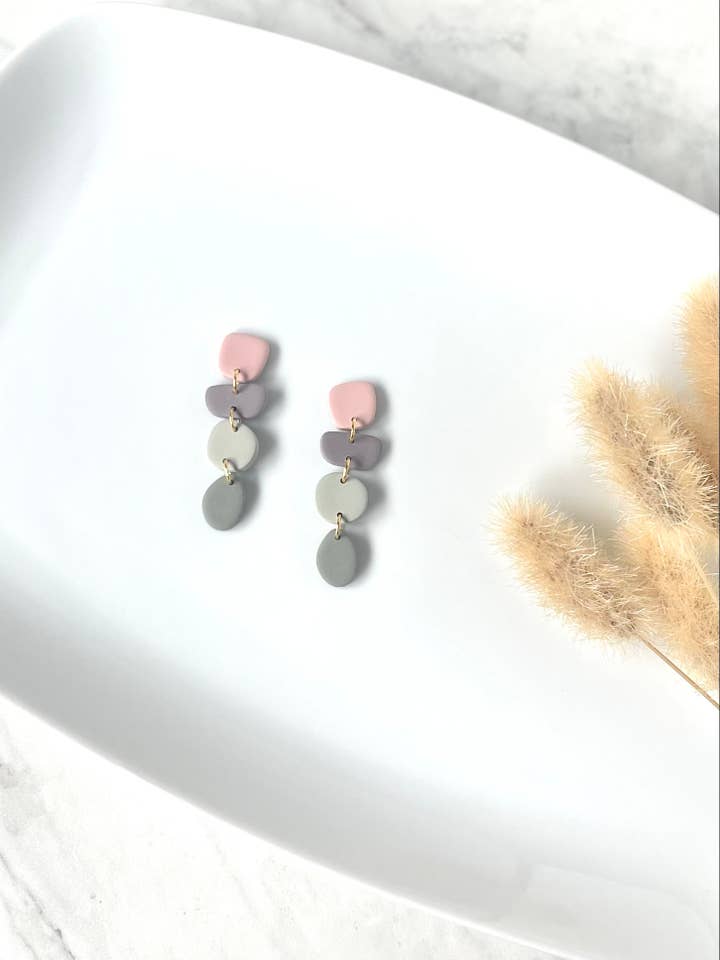 Emma dangle | Handmade polymer clay earrings for wholesale by MN Clay Co