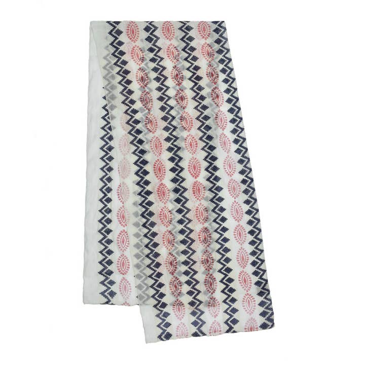 Zion Aztec geïnspireerde sjaal voor wholesale door Dupatta Designs