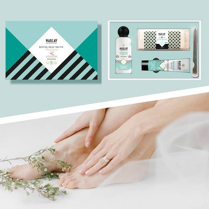 Marlay Cosmetics - Vente Crème pour les pieds - Coffret Rituel Peau Neuve –Soin des pieds