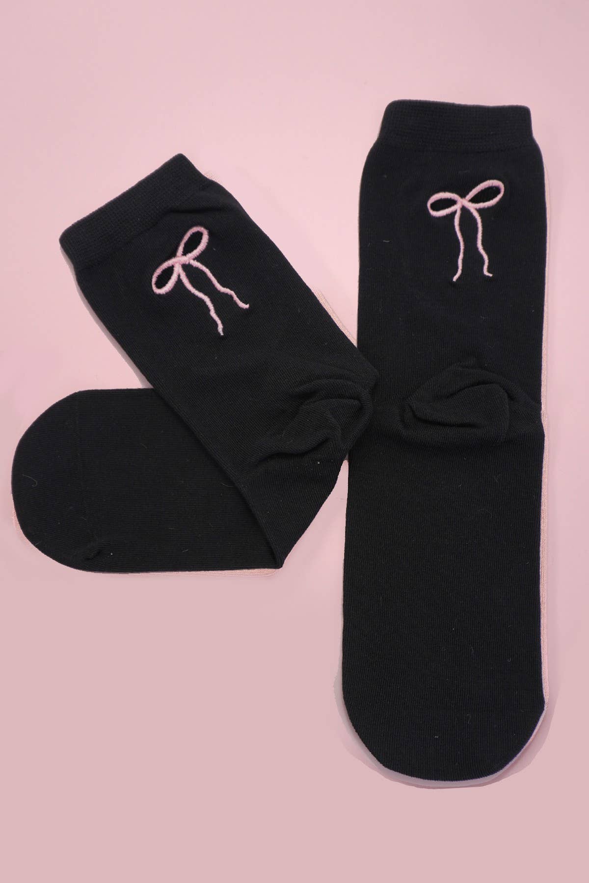 JOSSLYN by wall to wall - Wholesale Socks - Women's - BOW COLORFUL MID CALF LENGTH SOCKS | 40S020590