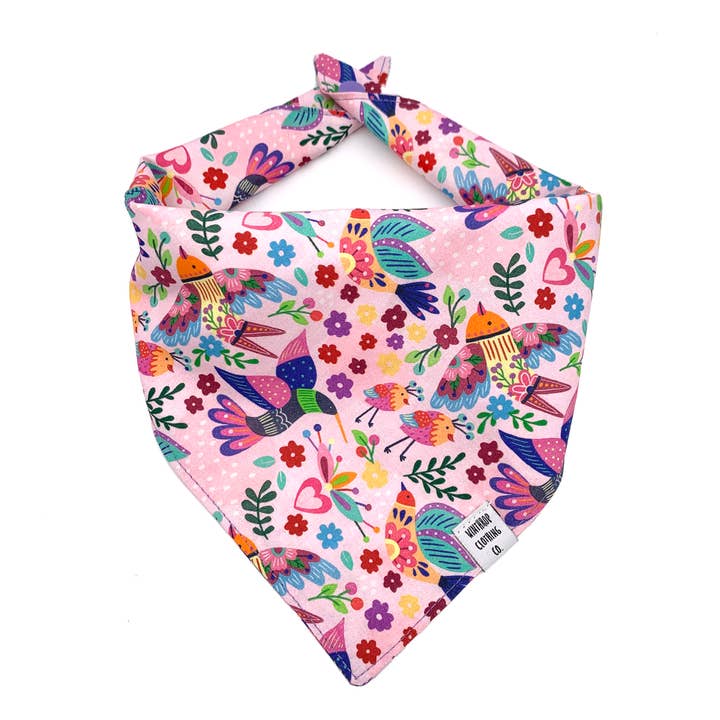 Bandana per cani Fiesta Bird per la vendita all'ingrosso da parte di Winthrop Clothing Co.