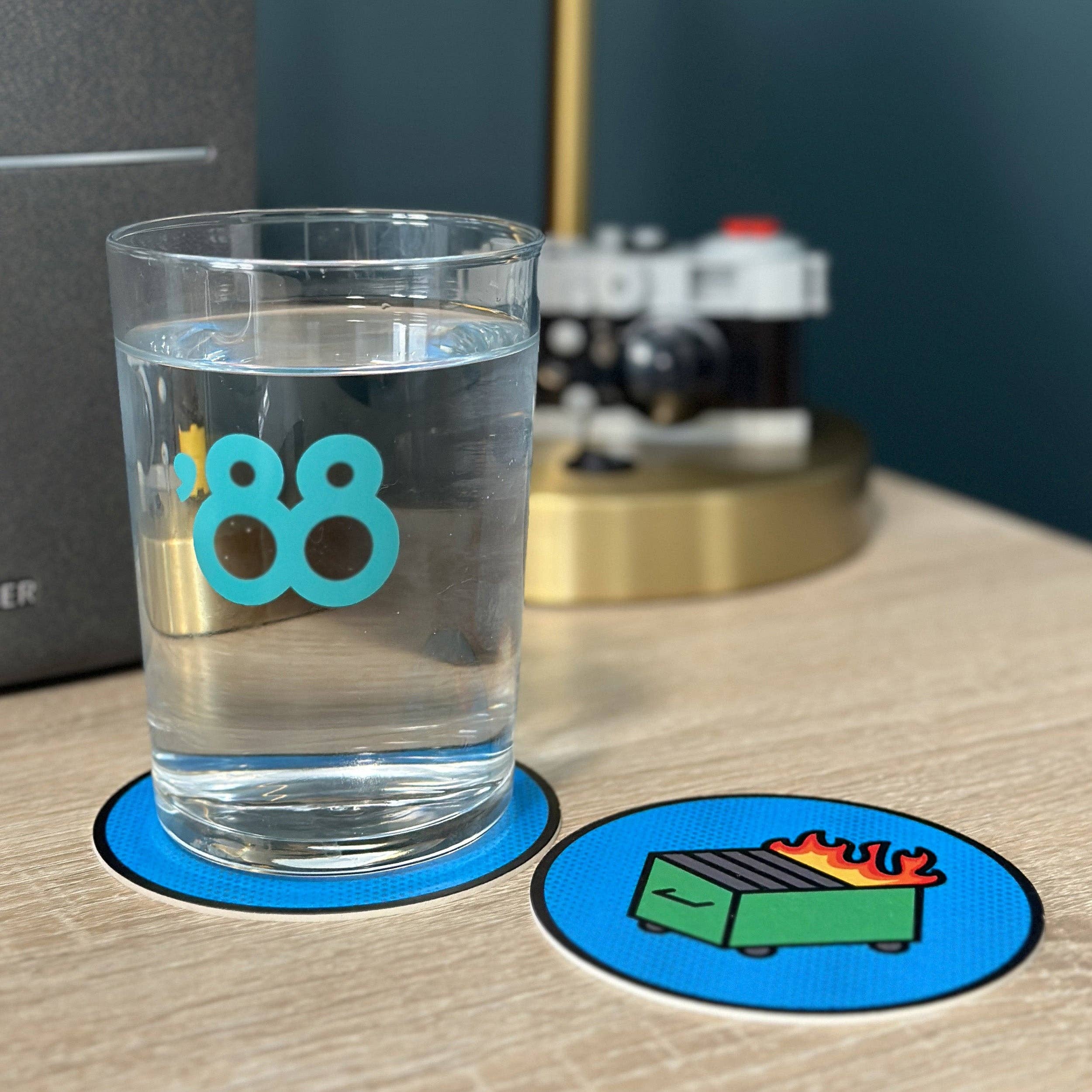 KP General Store - Wholesale Coasters - Dumpster Fire Drink Coasters (4-Pack)7