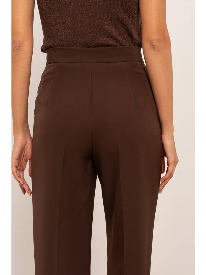 Attentif Paris – wholesale Byxor - Dam – Solid raka byxor med hög midja45