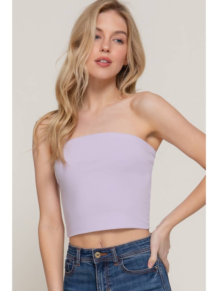 Active Basic | Active USA - Wholesale Bustier - Women's - Crop Tube Cotton Jersey Top