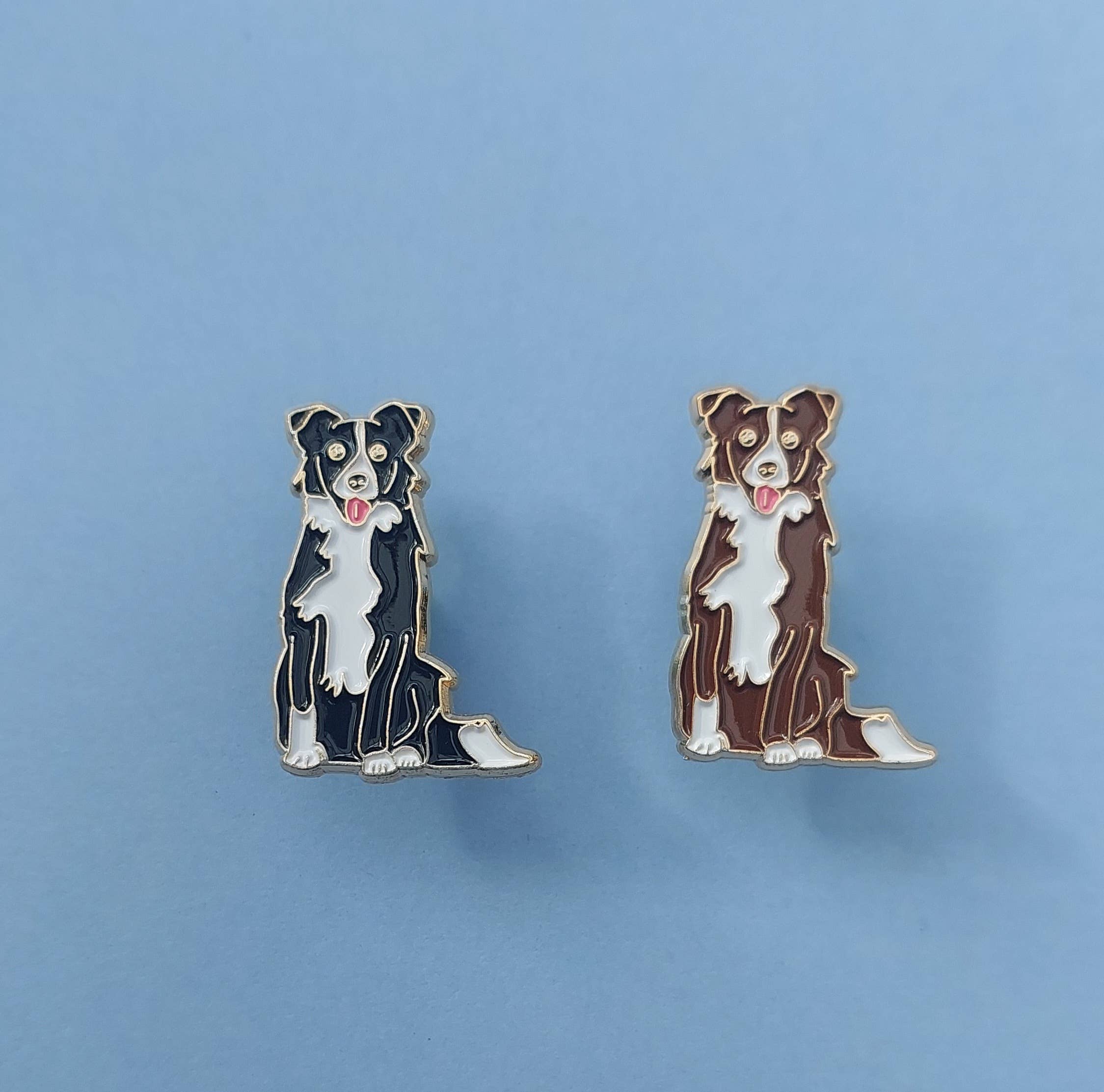 Patch Press - Wholesale Lapel Pin/Button - Border Collie Puppy Dog Enamel Pin 2
