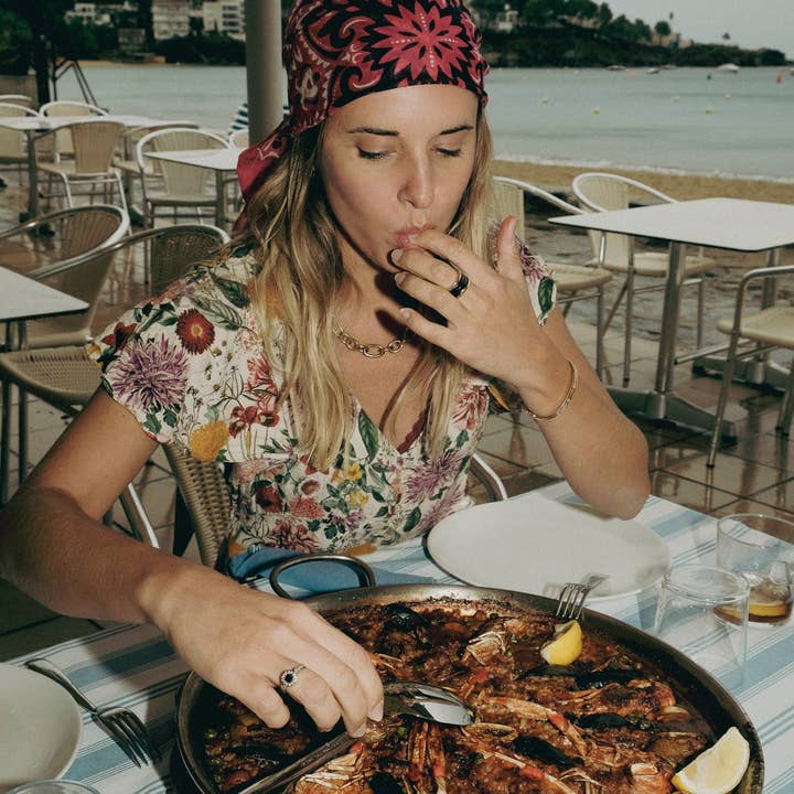 Maison Lecomte Flament - Venta al por mayor Bandana - Mujer - Pañuelo grande de algodón color fucsia3