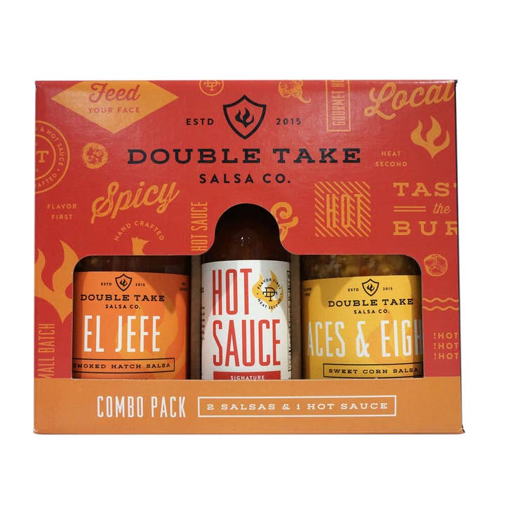 SALSA + HOT SAUCE COMBO PACK for wholesale by Double Take Salsa