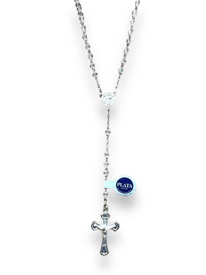 6MM BEADS GLASS ROSARY ST BENEDICT for wholesale by SAN JUDITAS RELIGIOUS ARTICLES