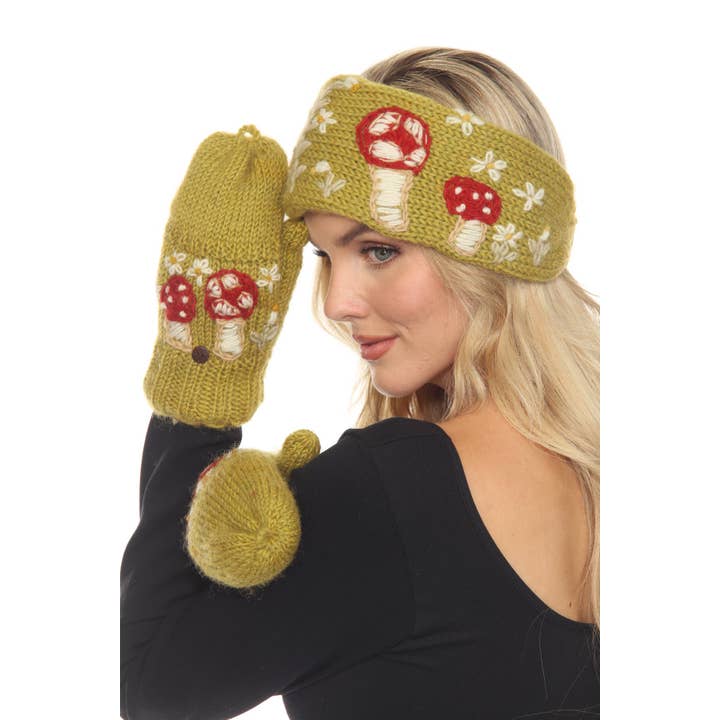 Lakhays Collection Inc. - Vendita all'ingrosso Fascia per capelli - Donna - Fascia Invernale Boho Ricamata in Lana5