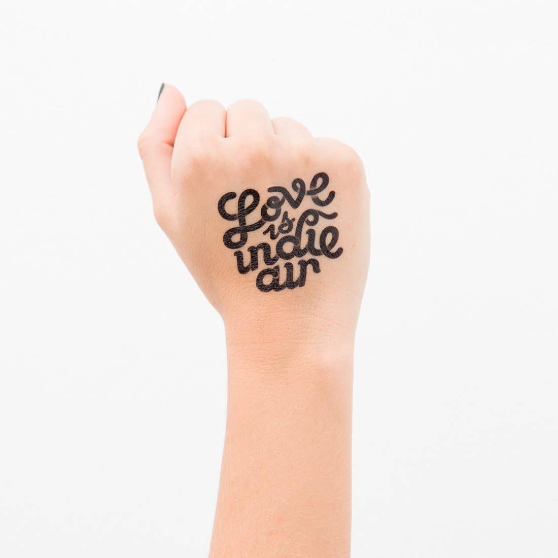 Tattoonie - Wholesale Temporary Tattoo - LOVE IS INDIE AIR Tattoo (Pack of 2)0