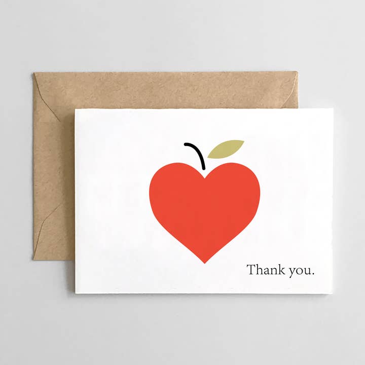 Agradecimiento del Maestro - Gracias Corazón de Apple para venta al por mayor de Spaghetti & Meatballs