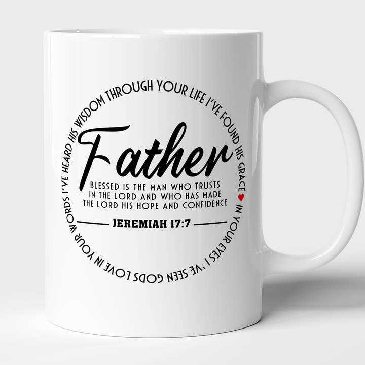 Father's Day Mug, Dad Mug, Jeremiah 17:7, Bible Verse Mug for wholesale by byMerryWorks