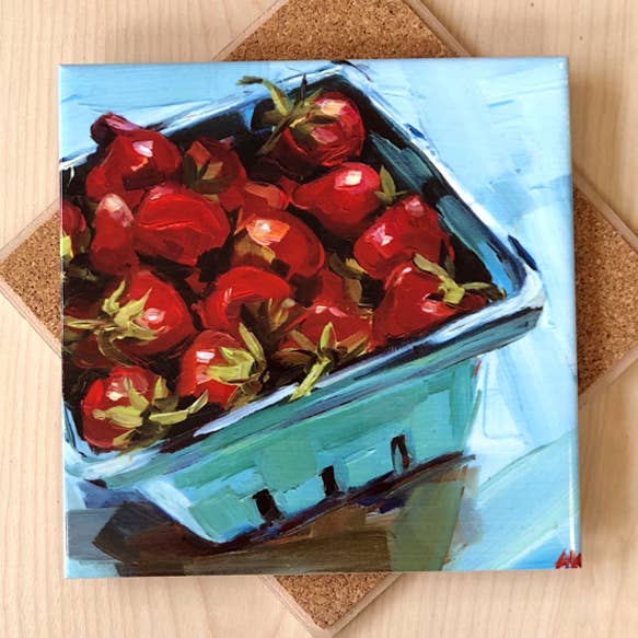 Art by Alyssa - Wholesale Trivet - Strawberries Trivet0