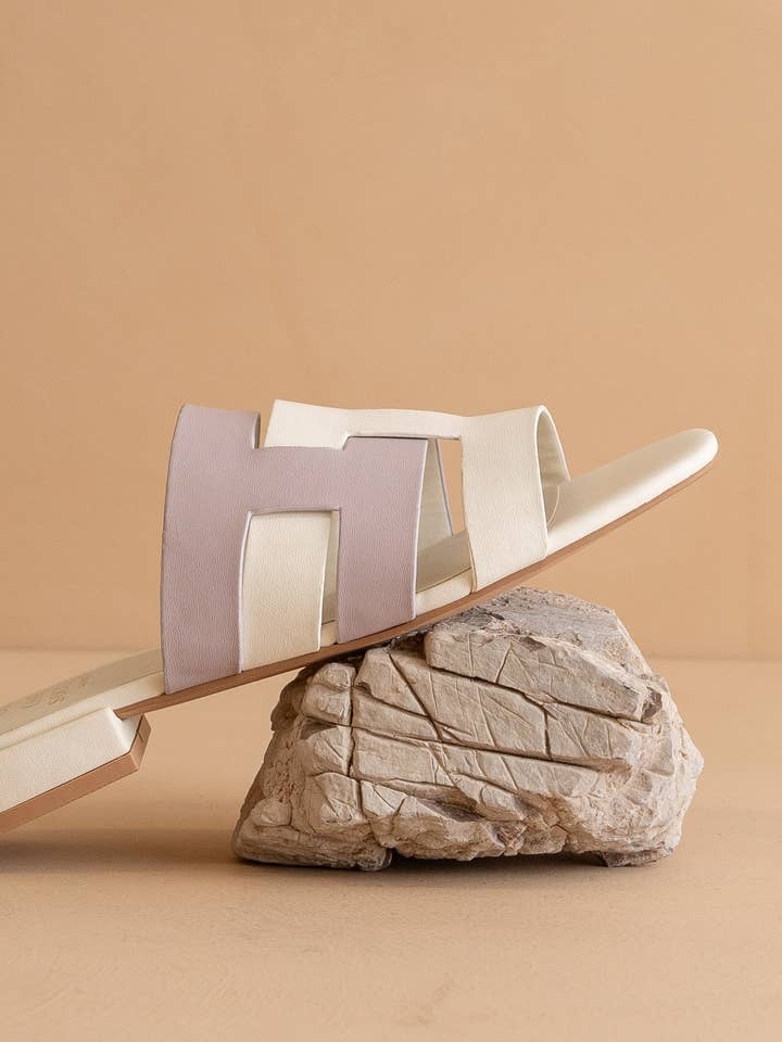 The Parker Lavender | Architectural Flat Summer Sandal for wholesale on Faire