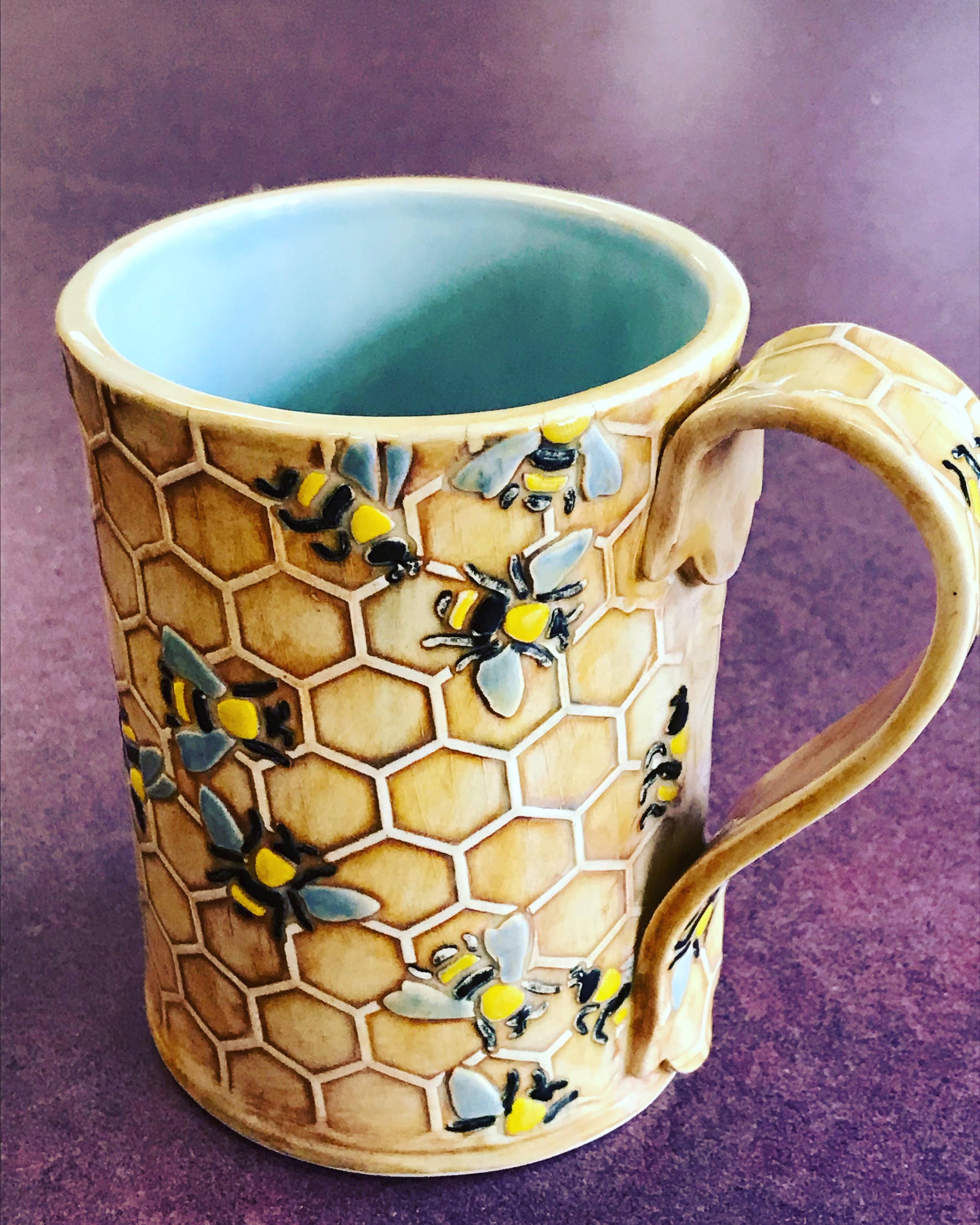 Sweet Rolling Pins – wholesale Kavel – Präglad kavel med bikaka och bin – keramik & bakning2