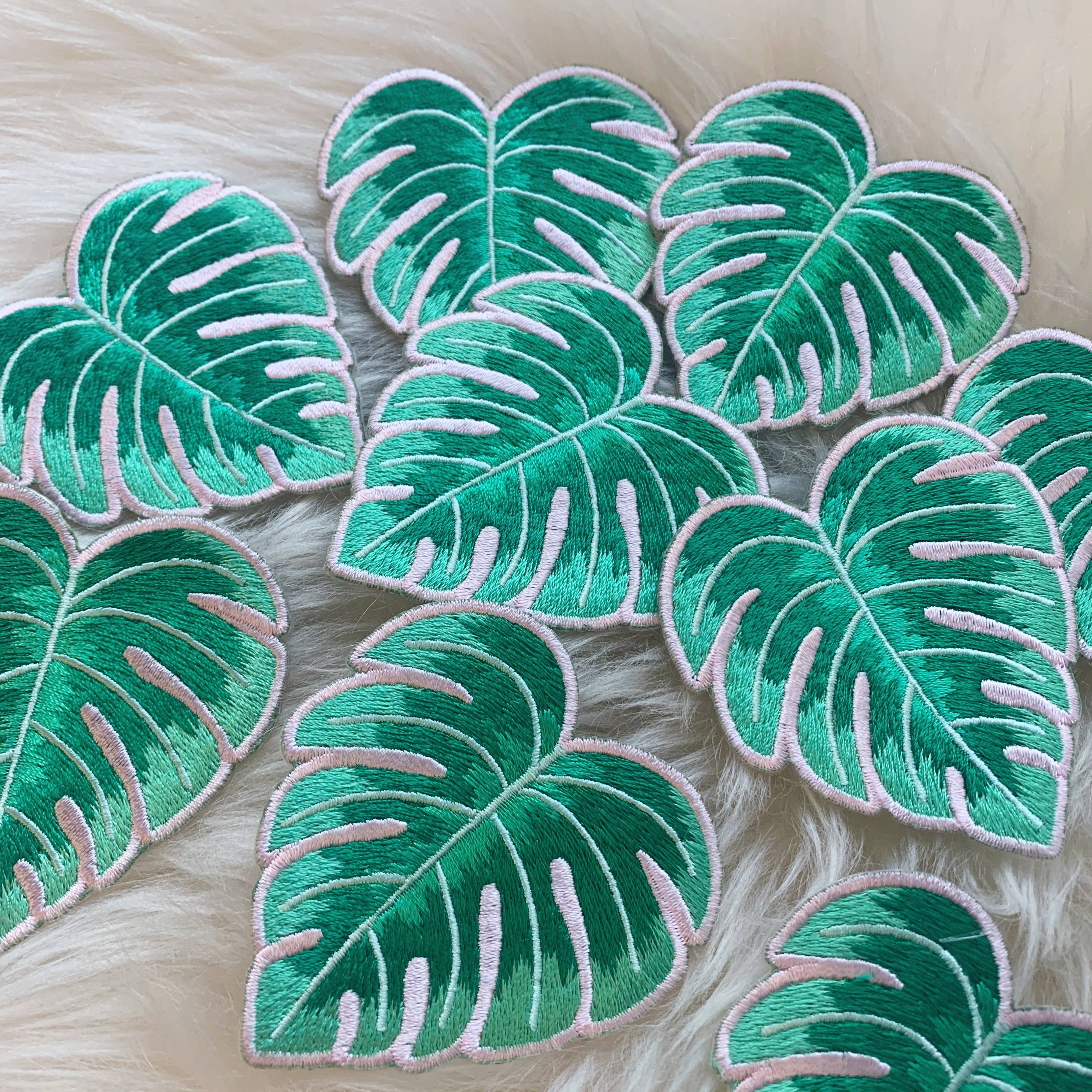 Wildflower + Co. - Wholesale Patch - Waves Collection - Monstera Leaf Patch1