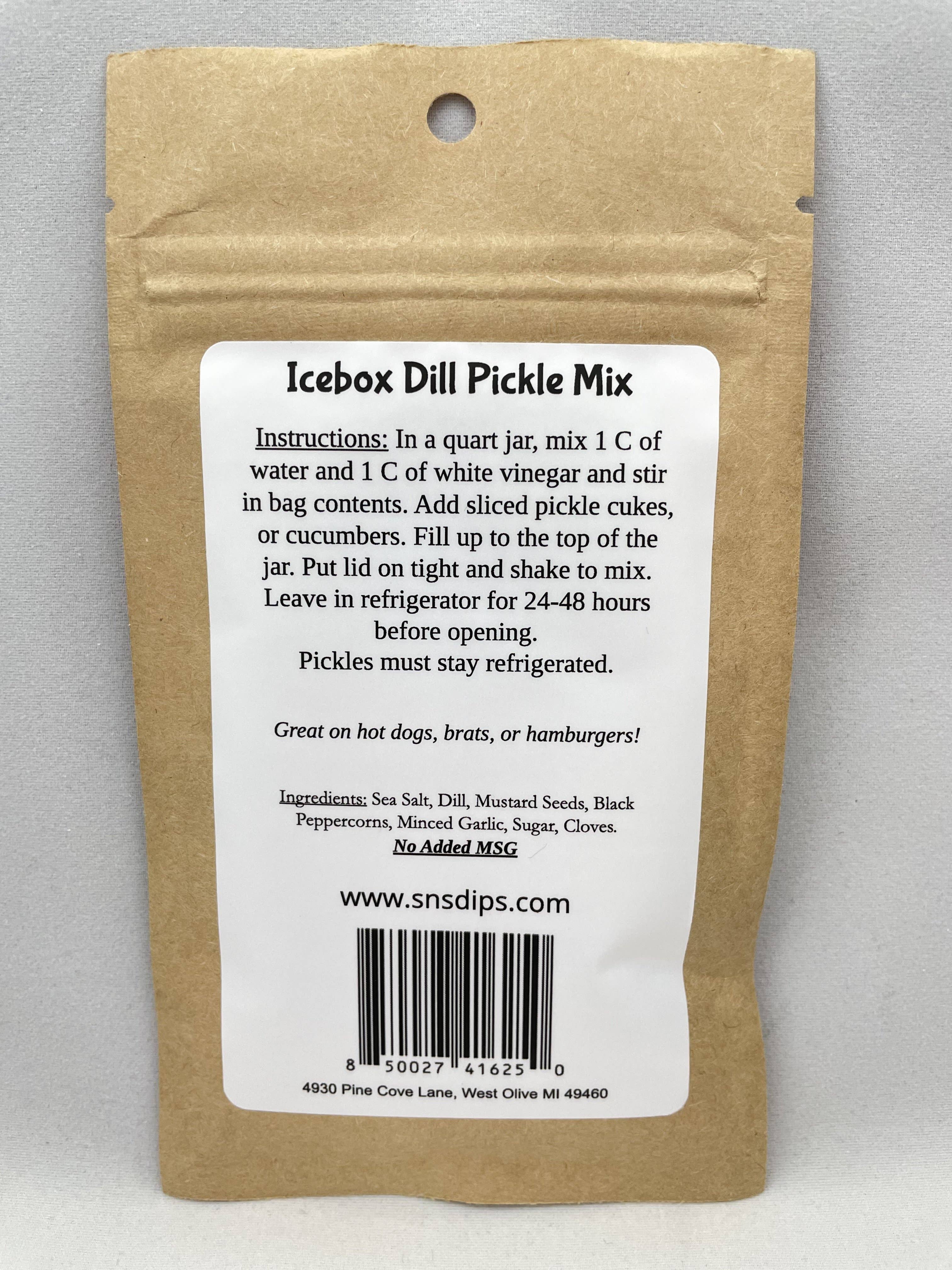 SnS Dips - Vente Mélanges d'épices séchées - Mélange de cornichons à l'aneth1