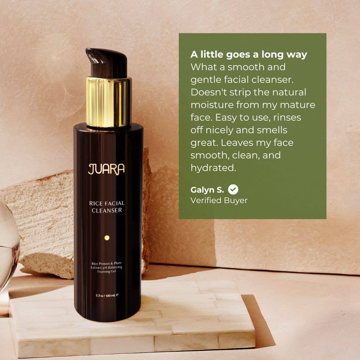 JUARA Skincare - Wholesale Facial Cleanser - Rice Facial Cleanser 3.3 Oz3