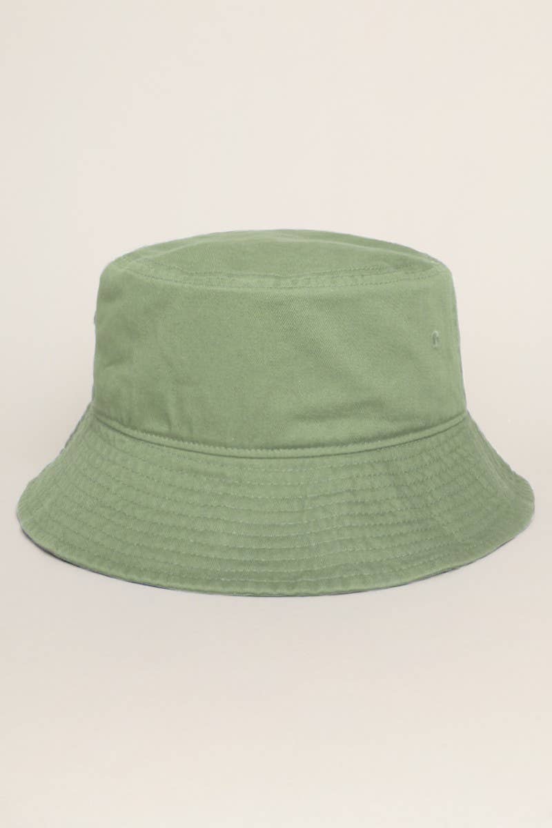 Fashion City - Wholesale Bucket Hat - Unisex - Solid Color Cotton Bucket Fisherman Hats6