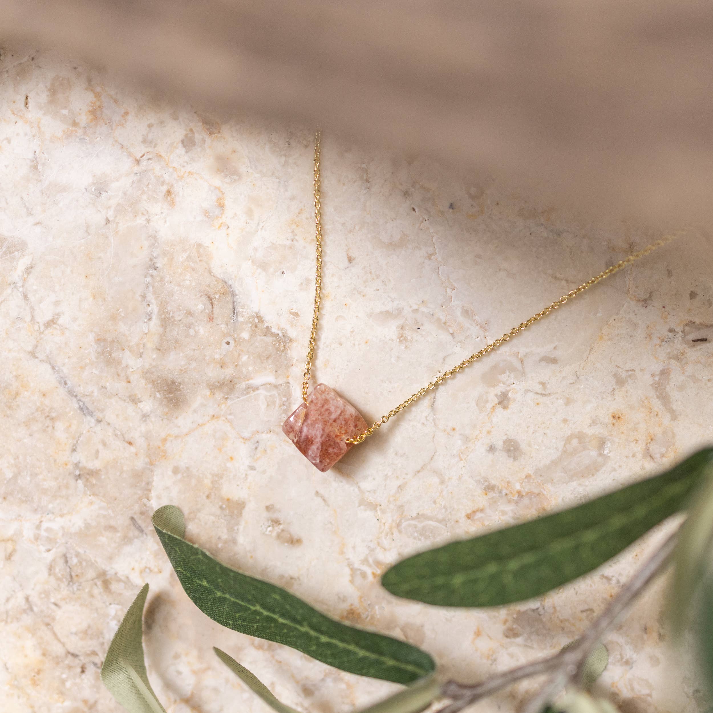 Soul Charms - Wholesale Pendant/Charm Necklace - Dainty Raw Crystal 14K Gold, Silver Birthstone Necklace1