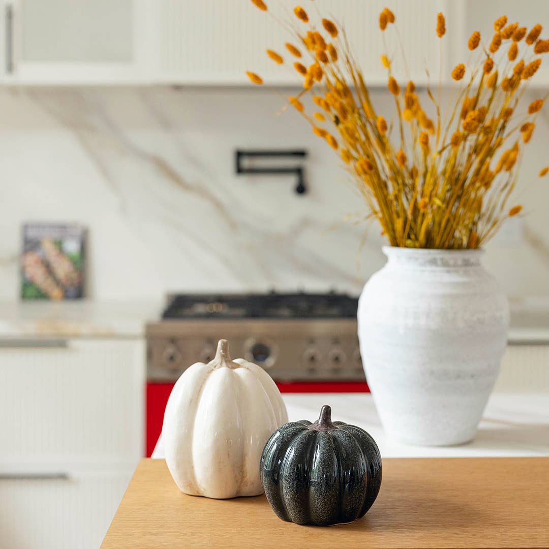 Forpost Trade Inc - Wholesale Decorative Tabletop Object - Ceramic Pumpkin, Large 4