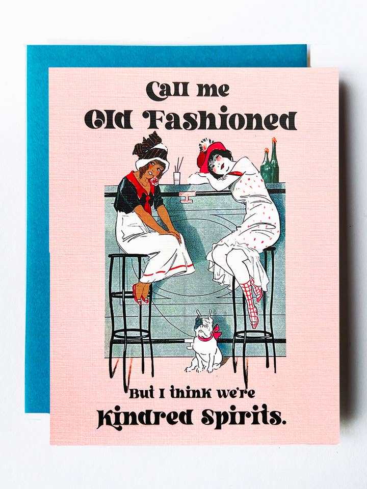 Art Deco Kindred Spirits Friendship Card for wholesale by The Twentieth