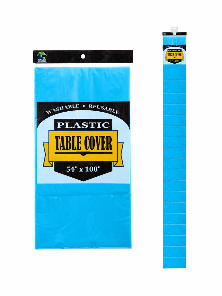 TABLE COVER LT BLUE 54"X108" CS for wholesale by Living Concepts