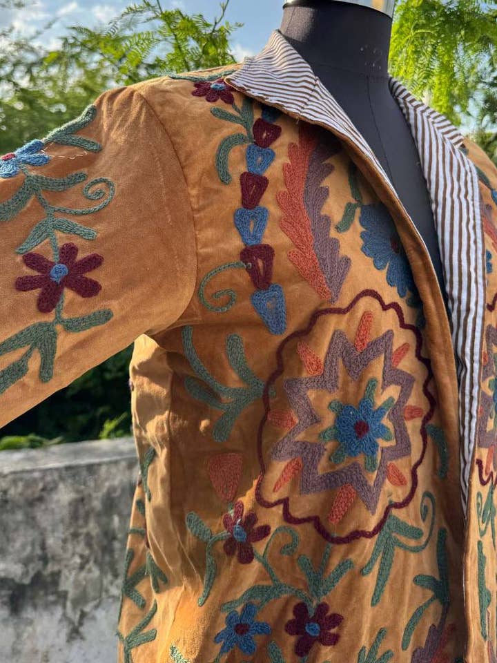 bhavnas boutique - Wholesale Jacket - Women's - Handcrafted Cotton Suzani Jacket Bohemian Style Coat Jacket 1
