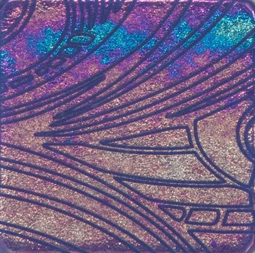 Dee Janssen GlassWorks - Venta al por mayor Fuente - Bandeja grabada con peces tropicales3