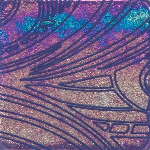 Dee Janssen GlassWorks - Venta al por mayor Fuente - Bandeja grabada con peces tropicales3