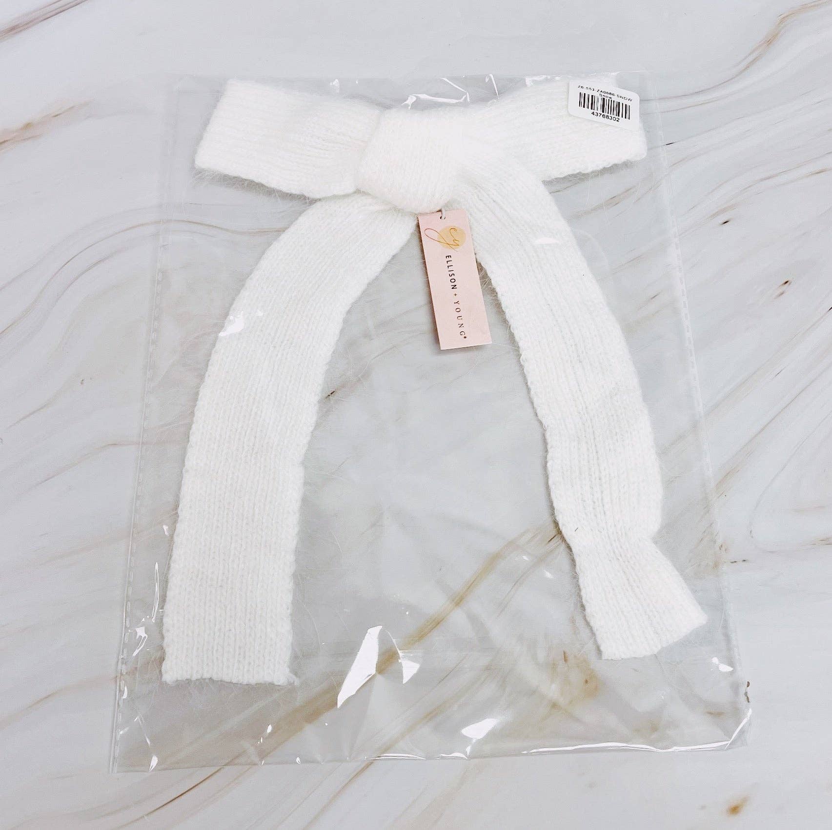 Ellison+Young – Clips para cabelo - Mulher por atacado – Grampo de cabelo Precious Preppy Yarn Bow5