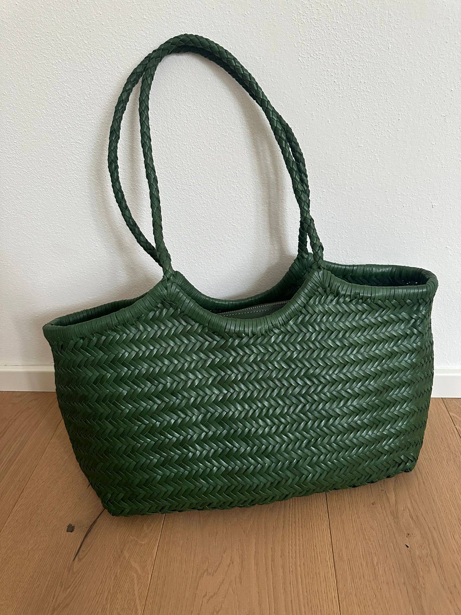 Zhade – Sacola - Mulher por atacado – DORA PREMIUM - grande entrançada à mão em pele genuína4