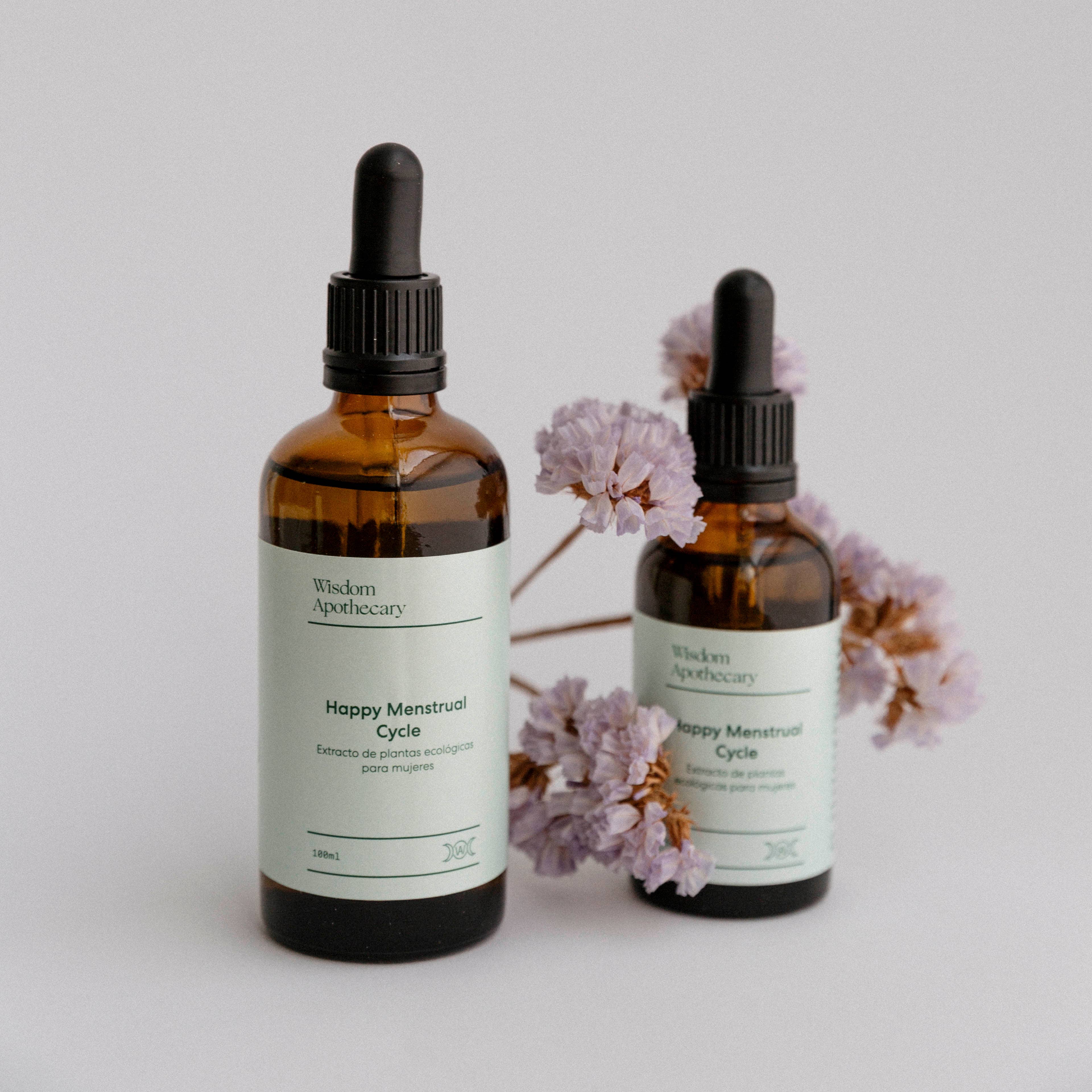 Wisdom Apothecary - Vente Supplément oral/vitamine - Happy Menstrual Cycle 50 ml - Régulation du cycle menstruel et de la ménopause2