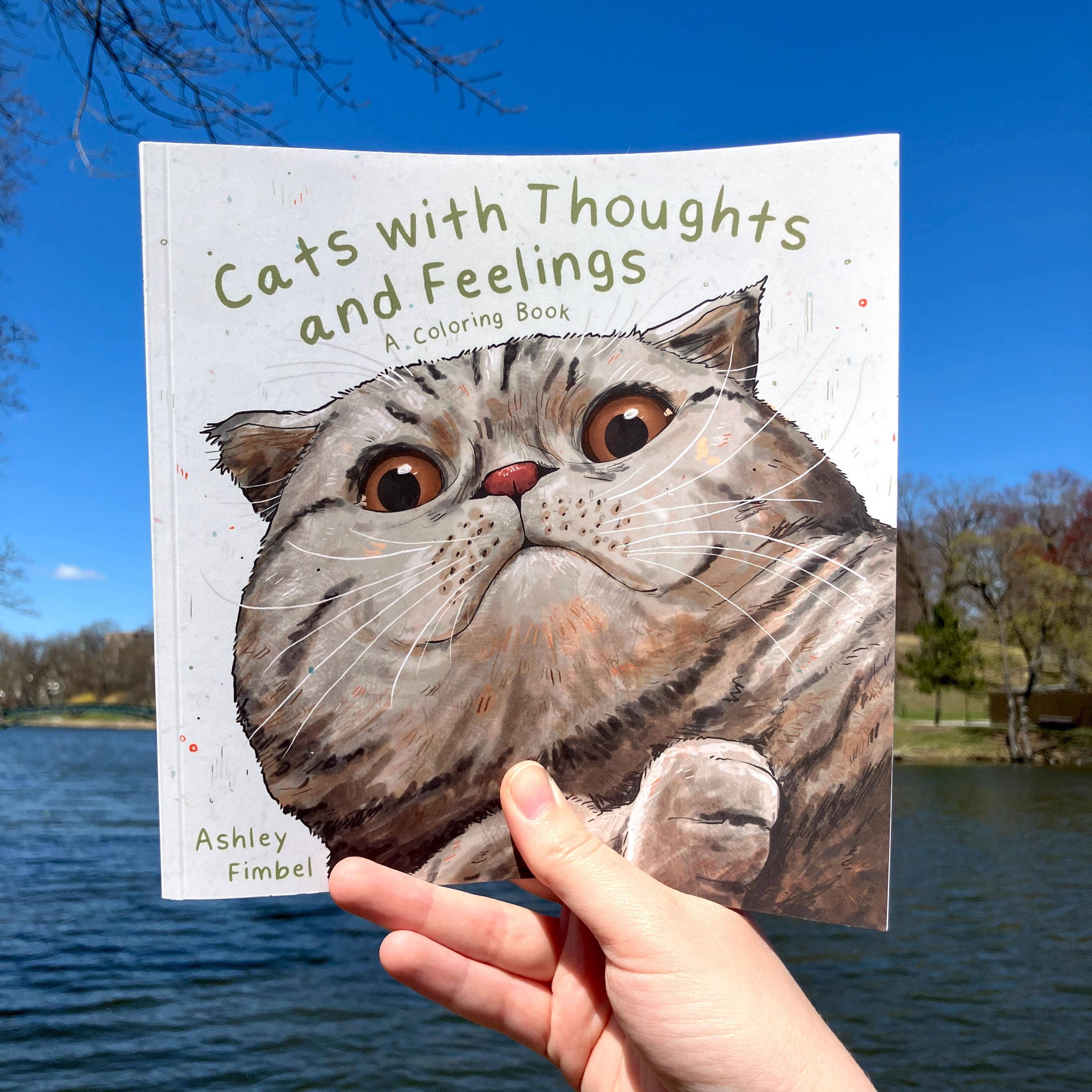 Art Fimbel - Wholesale Coloring & Activity Book - Adult - Cat Coloring Book, Cats With Thoughts And Feelings3