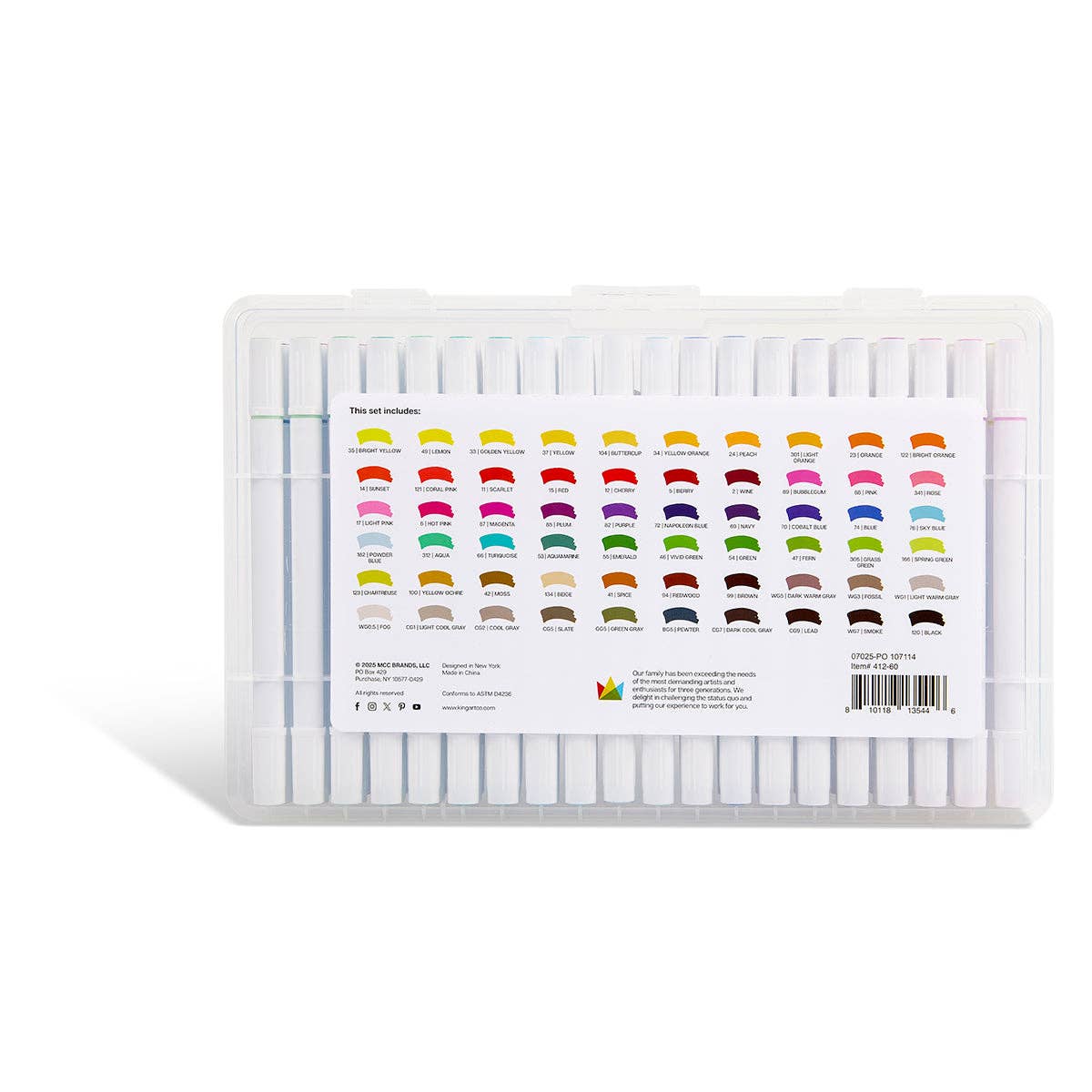 KINGART - Wholesale Marker - Twin-Tip™ Alcohol Markers 60 Colors10