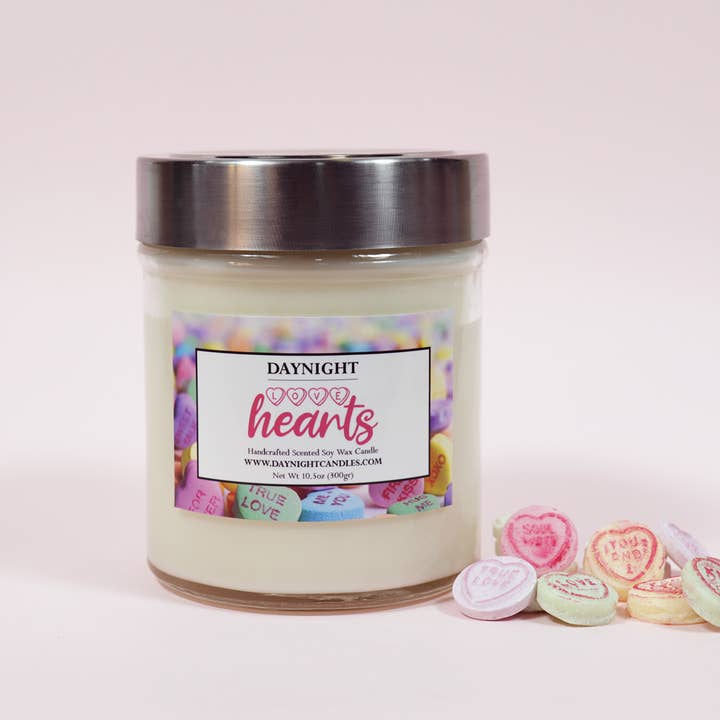 Love Hearts Candle for wholesale by Daynight Candles